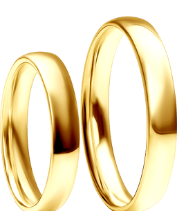 Klassische Eheringe 